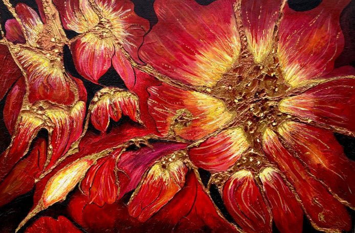 Tavla "Warm love" (tavlan är såld)